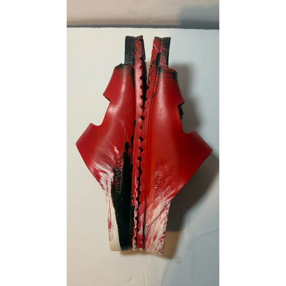 Birkenstock Arizona Sandals Men's 10 EU 43 Red Black Shoes